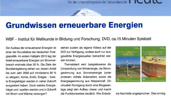 Geographie Heute - Erneuerbare Energien - Vorschaubild