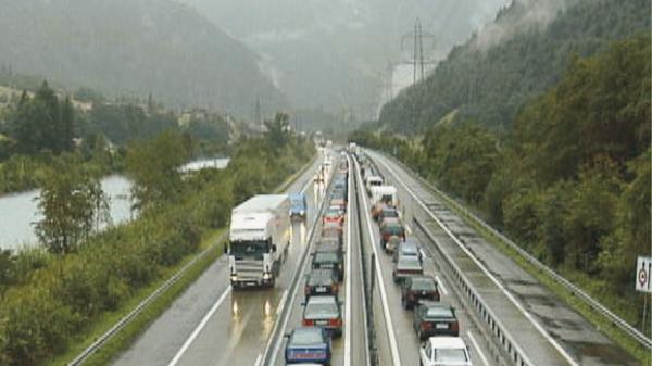 Hauptverkehrswege durch die Alpen