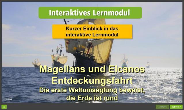 Magellans und Elcanos Entdeckungsfahrt - Kurzvorschau des Lernmoduls