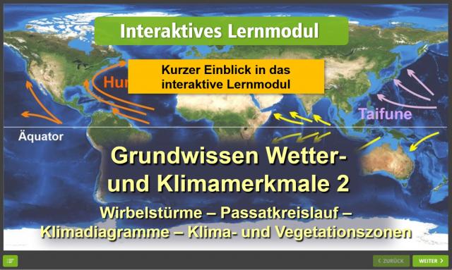 Grundwissen Wetter- und Klimamerkmale 2 - Vorschaubild